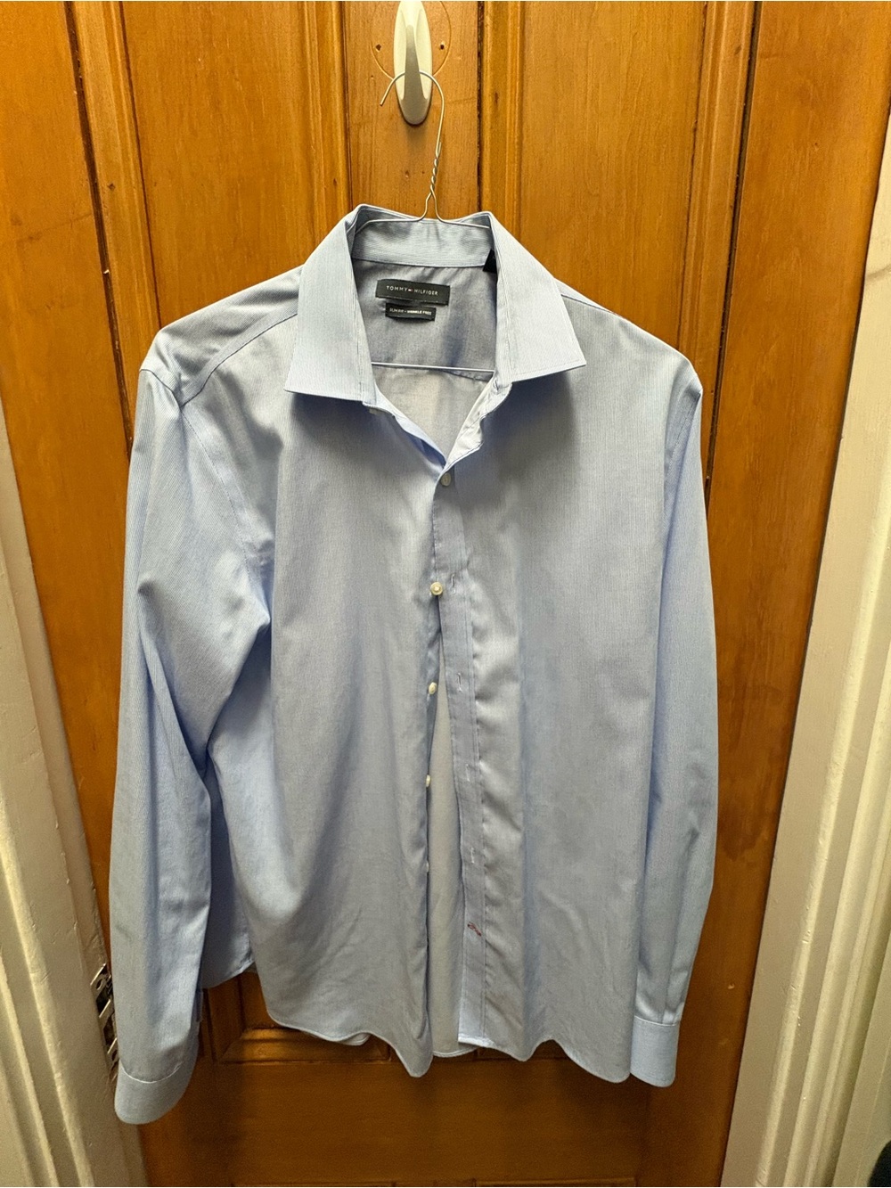 Tommy Hilfiger Light Blue Men's Long-Sleeve Dress Shirt